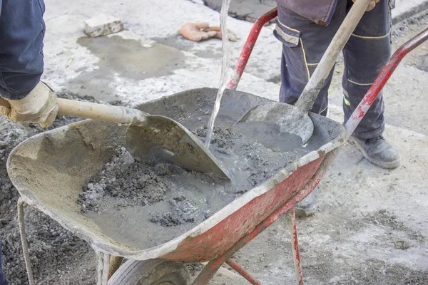 приготовление бетонной смеси