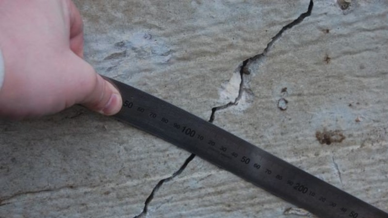 Усадочные трещины в бетоне